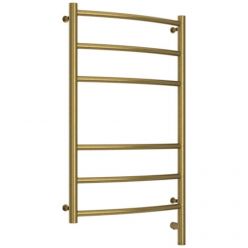 Полотенцесушитель электрический Сунержа Галант 3.0, высота 80 см, ширина 50 см, диммер слева/справа, цвет состаренная латунь, 051-5800-8050/051-5801-8050