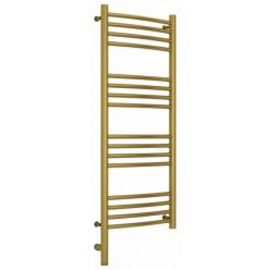 Полотенцесушитель электрический Сунержа Богема 3.0, высота 100 см, ширина 40 см, диммер слева/справа, цвет состаренная латунь, 051-5802-1040/051-5803-1040