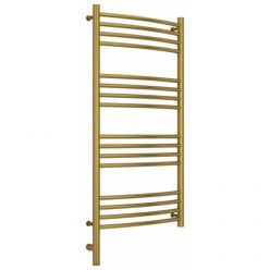 Полотенцесушитель электрический Сунержа Богема 3.0, высота 100 см, ширина 50 см, диммер слева/справа, цвет состаренная латунь, 051-5802-1050/051-5803-1050