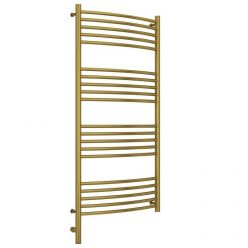 Полотенцесушитель электрический Сунержа Богема 3.0, высота 120 см, ширина 60 см, диммер слева/справа, цвет состаренная латунь, 051-5802-1260/051-5803-1260