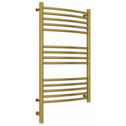 Полотенцесушитель электрический Сунержа Богема 3.0, высота 80 см, ширина 50 см, диммер слева/справа, цвет состаренная латунь, 051-5802-8050/051-5803-8050