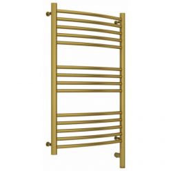 Полотенцесушитель электрический Сунержа Богема 3.0, высота 80 см, ширина 50 см, диммер слева/справа, цвет состаренная латунь, 051-5802-8050/051-5803-8050