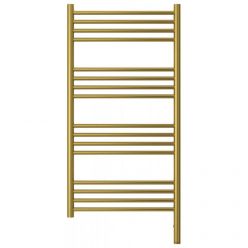 Полотенцесушитель электрический Сунержа Богема 3.0, высота 100 см, ширина 50 см, диммер слева/справа, цвет состаренная латунь, 051-5804-1050/051-5805-1050