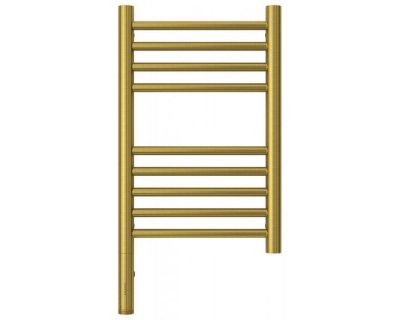 Полотенцесушитель электрический Сунержа Богема 3.0, высота 50 см, ширина 30 см, диммер слева/справа, цвет состаренная латунь, 051-5804-5030/051-5805-5030