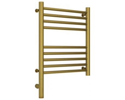 Полотенцесушитель электрический Сунержа Богема 3.0, высота 50 см, ширина 40 см, диммер слева/справа, цвет состаренная латунь, 051-5804-5040/051-5805-5040