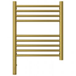 Полотенцесушитель электрический Сунержа Богема 3.0, высота 50 см, ширина 40 см, диммер слева/справа, цвет состаренная латунь, 051-5804-5040/051-5805-5040