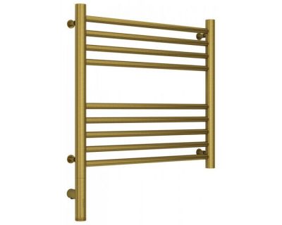 Полотенцесушитель электрический Сунержа Богема 3.0, высота 50 см, ширина 50 см, диммер слева/справа, цвет состаренная латунь, 051-5804-5050/051-5805-5050