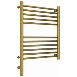 Полотенцесушитель электрический Сунержа Богема 3.0, высота 60 см, ширина 50 см, диммер слева/справа, цвет состаренная латунь, 051-5804-6050/051-5805-6050