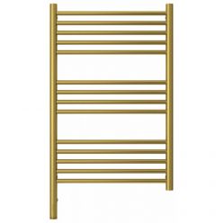 Полотенцесушитель электрический Сунержа Богема 3.0, высота 80 см, ширина 50 см, диммер слева/справа, цвет состаренная латунь, 051-5804-8050/051-5805-8050