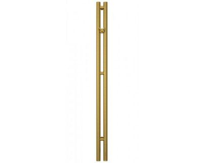 Полотенцесушитель электрический Сунержа Нюанс 3.0, высота 120 см, ширина 10 см, диммер справа, цвет состаренная латунь, 051-5843-1253