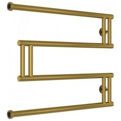 Полотенцесушитель водяной Сунержа High-Tech M+, высота 50 см, ширина 65 см, боковое подключение 50 см, цвет состаренная латунь, 051-4050-5065