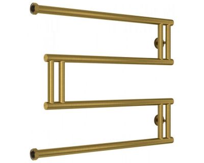 Полотенцесушитель водяной Сунержа High-Tech M+, высота 50 см, ширина 65 см, боковое подключение 50 см, цвет состаренная латунь, 051-4050-5065