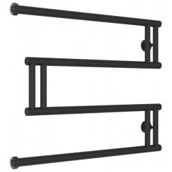 Полотенцесушитель водяной Сунержа High-Tech M+, высота 50 см, ширина 65 см, боковое подключение 50 см, цвет тёмный титан муар, 15-4050-5065