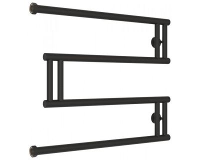 Полотенцесушитель водяной Сунержа High-Tech M+, высота 50 см, ширина 65 см, боковое подключение 50 см, цвет тёмный титан муар, 15-4050-5065