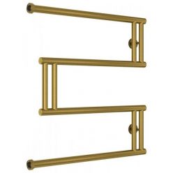 Полотенцесушитель водяной Сунержа High-Tech M+, высота 60 см, ширина 60 см, боковое подключение 60 см, цвет состаренная латунь, 051-4050-6060