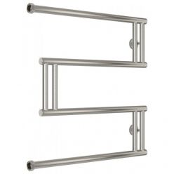 Полотенцесушитель водяной Сунержа High-Tech M+, высота 60 см, ширина 60 см, боковое подключение 60 см, цвет сатин, 071-4050-6060