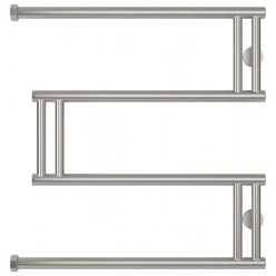 Полотенцесушитель водяной Сунержа High-Tech M+, высота 60 см, ширина 60 см, боковое подключение 60 см, цвет сатин, 071-4050-6060