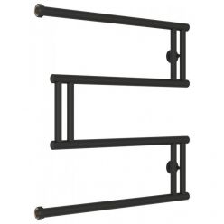 Полотенцесушитель водяной Сунержа High-Tech M+, высота 60 см, ширина 60 см, боковое подключение 60 см, цвет тёмный титан муар, 15-4050-6060