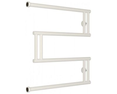 Полотенцесушитель водяной Сунержа High-Tech M+, высота 60 см, ширина 60 см, боковое подключение 60 см, цвет матовый белый, 30-4050-6060