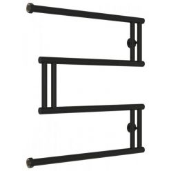 Полотенцесушитель водяной Сунержа High-Tech M+, высота 60 см, ширина 60 см, боковое подключение 60 см, цвет матовый черный, 31-4050-6060