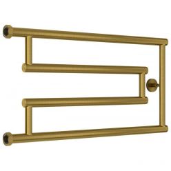 Полотенцесушитель водяной Сунержа High-Tech G+ 051-4051-3265, высота 32 см, ширина 65 см, боковое подключение 32 см, цвет состаренная латунь