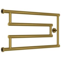 Полотенцесушитель водяной Сунержа High-Tech G+ 051-4051-3265, высота 32 см, ширина 65 см, боковое подключение 32 см, цвет состаренная латунь