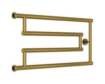 Полотенцесушитель водяной Сунержа High-Tech G+ 051-4051-3265, высота 32 см, ширина 65 см, боковое подключение 32 см, цвет состаренная латунь