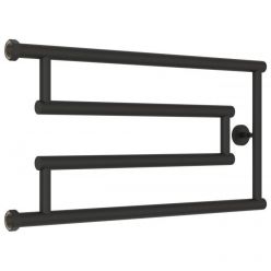 Полотенцесушитель водяной Сунержа High-Tech G+ 15-4051-3265, высота 32 см, ширина 65 см, боковое подключение 32 см, цвет тёмный титан муар