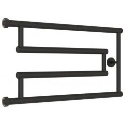 Полотенцесушитель водяной Сунержа High-Tech G+ 15-4051-3265, высота 32 см, ширина 65 см, боковое подключение 32 см, цвет тёмный титан муар