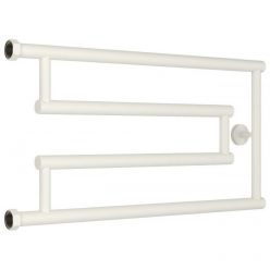 Полотенцесушитель водяной Сунержа High-Tech G+ 30-4051-3265, высота 32 см, ширина 65 см, боковое подключение 32 см, цвет матовый белый