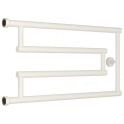 Полотенцесушитель водяной Сунержа High-Tech G+ 30-4051-3265, высота 32 см, ширина 65 см, боковое подключение 32 см, цвет матовый белый