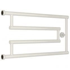 Полотенцесушитель водяной Сунержа High-Tech G+ 12-4051-3265, высота 32 см, ширина 65 см, боковое подключение 32 см, цвет белый