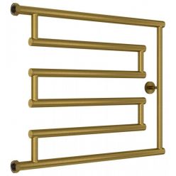 Полотенцесушитель водяной Сунержа High-Tech L+ 051-4052-5065, высота 50 см, ширина 65 см, боковое подключение 50 см, цвет состаренная латунь