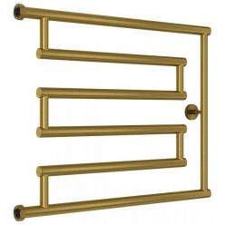 Полотенцесушитель водяной Сунержа High-Tech L+ 051-4052-5065, высота 50 см, ширина 65 см, боковое подключение 50 см, цвет состаренная латунь