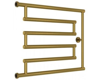 Полотенцесушитель водяной Сунержа High-Tech L+ 051-4052-5065, высота 50 см, ширина 65 см, боковое подключение 50 см, цвет состаренная латунь