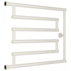 Полотенцесушитель водяной Сунержа High-Tech L+ 12-4052-5065, высота 50 см, ширина 65 см, боковое подключение 50 см, цвет белый