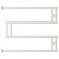 Полотенцесушитель водяной Сунержа High-Tech M 12-0050-5065, высота 50 см, ширина 65 см, боковое подключение 50 см, цвет белый