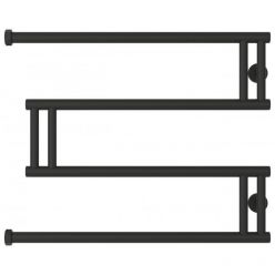 Полотенцесушитель водяной Сунержа High-Tech M 15-0050-5065, высота 50 см, ширина 65 см, боковое подключение 50 см, цвет тёмный титан муар