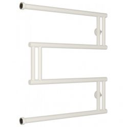 Полотенцесушитель водяной Сунержа High-Tech M 30-0050-6060, высота 60 см, ширина 60 см, боковое подключение 60 см, цвет матовый белый