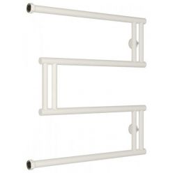 Полотенцесушитель водяной Сунержа High-Tech M 30-0050-6060, высота 60 см, ширина 60 см, боковое подключение 60 см, цвет матовый белый