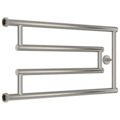 Полотенцесушитель водяной Сунержа High-Tech G 071-0051-3265, высота 30 см, ширина 65 см, боковое подключение 32 см, цвет сатин