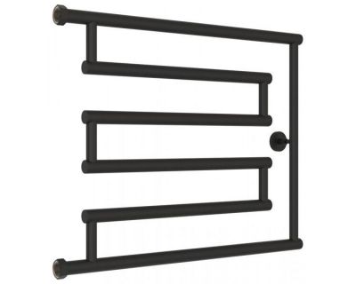 Полотенцесушитель водяной Сунержа High-Tech L 15-0052-5065, высота 50 см, ширина 65 см, боковое подключение 50 см, цвет тёмный титан муар