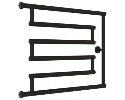 Полотенцесушитель водяной Сунержа High-Tech L 31-0052-5065, высота 50 см, ширина 65 см, боковое подключение 50 см, цвет матовый черный