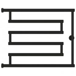 Полотенцесушитель водяной Сунержа High-Tech L 31-0052-5065, высота 50 см, ширина 65 см, боковое подключение 50 см, цвет матовый черный