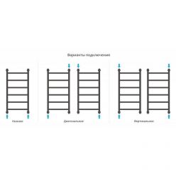Полотенцесушитель водяной Сунержа Галант+ 071-0200-8040, высота 80 см, ширина 40 см, универсальное подключение, цвет сатин