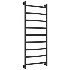 Полотенцесушитель водяной Сунержа Галант+ 31-0200-1250, высота 120 см, ширина 50 см, универсальное подключение, цвет матовый черный