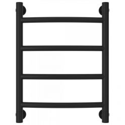 Полотенцесушитель водяной Сунержа Галант+ 31-0200-5040, высота 50 см, ширина 40 см, универсальное подключение, цвет матовый черный