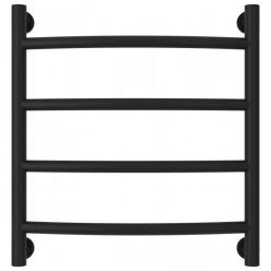 Полотенцесушитель водяной Сунержа Галант+ 31-0200-5050, высота 50 см, ширина 50 см, универсальное подключение, цвет матовый черный