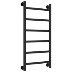 Полотенцесушитель водяной Сунержа Галант+ 31-0200-8040, высота 80 см, ширина 40 см, универсальное подключение, цвет матовый черный
