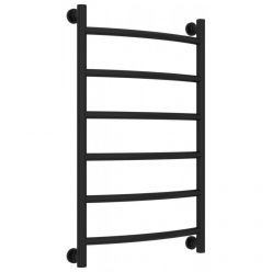 Полотенцесушитель водяной Сунержа Галант+ 31-0200-8050, высота 80 см, ширина 50 см, универсальное подключение, цвет матовый черный